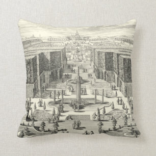 Ölgemälde am Garten von Versailles Kissen