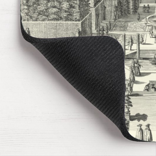 Ölgemälde am Garten von Versailles Mousepad (Ecke)