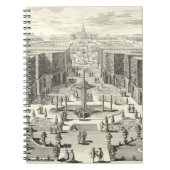 Ölgemälde am Garten von Versailles Notizblock (Vorderseite)