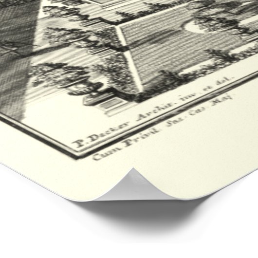 Ölgemälde am Garten von Versailles Poster (Ecke)