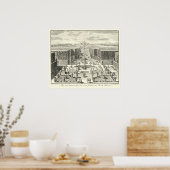 Ölgemälde am Garten von Versailles Poster (Küche)