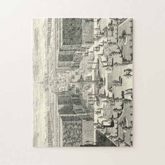 Ölgemälde am Garten von Versailles Puzzle (Vertikal)