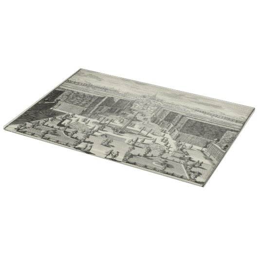 Ölgemälde am Garten von Versailles Schneidebrett (Ecke)