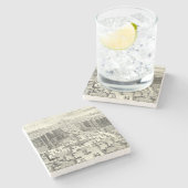 Ölgemälde am Garten von Versailles Steinuntersetzer (Seitenansicht)