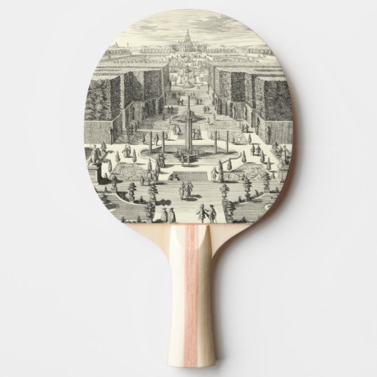 Ölgemälde am Garten von Versailles Tischtennis Schläger (Vorderseite)