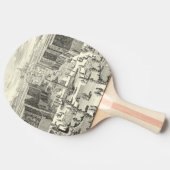 Ölgemälde am Garten von Versailles Tischtennis Schläger (Seitenansicht)