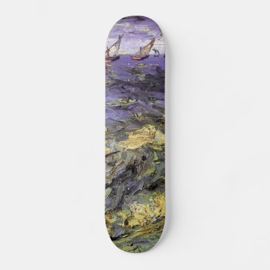 Ölgemälde am Meer Vincent van Gogh. Skateboard (Vorderseite)