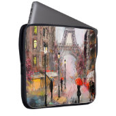 Ölgemälde auf der Leinwand, Blick auf die Straße v Laptopschutzhülle (Vorne Rechts)