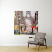 Ölgemälde auf der Leinwand, Blick auf die Straße v Wandteppich (Beispiel)