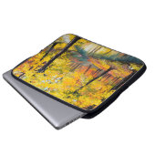 Ölgemälde auf Leinwand - Herbstwald Laptopschutzhülle (Vorne Knopf)