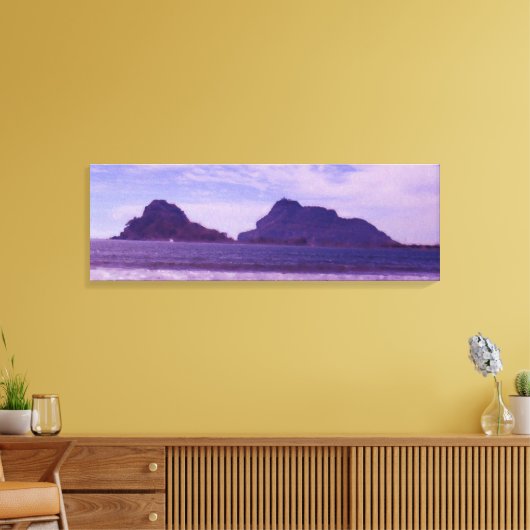 Ölgemälde auf Stone Island Leinwanddruck (Insitu (Wohnzimmer))