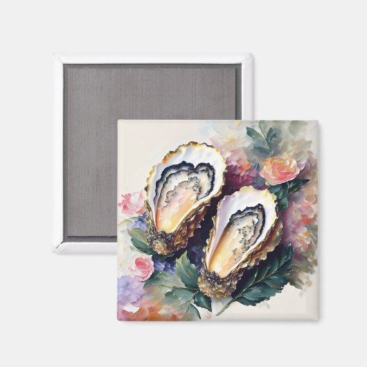 Ölgemälde aus Austern Magnet (Vorderseite/Rückseite)