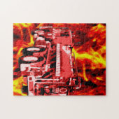 Ölgemälde aus Rotem Motor, Puzzle (Horizontal)