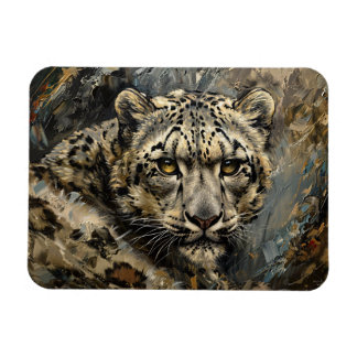 Ölgemälde aus Snow Leopard Magnet
