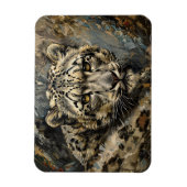 Ölgemälde aus Snow Leopard Magnet (Vertikal)