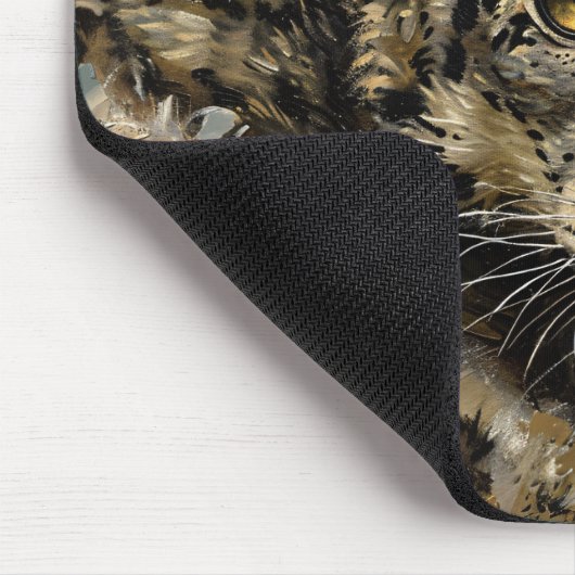 Ölgemälde aus Snow Leopard Mousepad (Ecke)