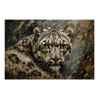 Ölgemälde aus Snow Leopard Poster