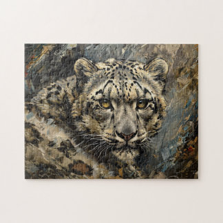 Ölgemälde aus Snow Leopard Puzzle