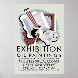 Ölgemälde-Ausstellung Poster