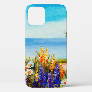 Ölgemälde Blumen in der Nähe des Meeres, Kamillenf Case-Mate iPhone Hülle