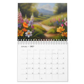 Ölgemälde Blumen Kalender (Jan 2027)