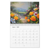 Ölgemälde Blumen Kalender (Mär 2027)