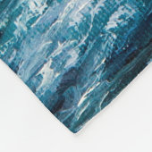 Ölgemälde, die Wellen im Ozean oder auf dem Meer Fleecedecke (Ecke)