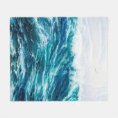Ölgemälde, die Wellen im Ozean oder auf dem Meer Fleecedecke (Vorderseite (Horizontal))
