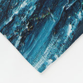 Ölgemälde, die Wellen im Ozean oder auf dem Meer Fleecedecke (Ecke)