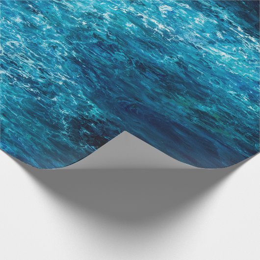 Ölgemälde, die Wellen im Ozean oder auf dem Meer Geschenkpapier (Ecke)
