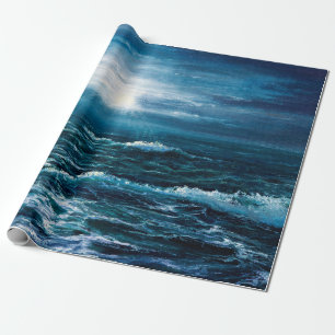  Ölgemälde, die Wellen im Ozean oder auf dem Meer  Geschenkpapier