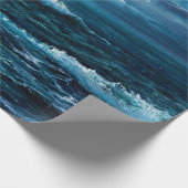 Ölgemälde, die Wellen im Ozean oder auf dem Meer Geschenkpapier (Ecke)
