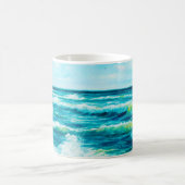 Ölgemälde, die Wellen im Ozean oder auf dem Meer Kaffeetasse (Mittel)