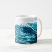 Ölgemälde, die Wellen im Ozean oder auf dem Meer Kaffeetasse (VorderseiteRechts)