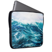 Ölgemälde, die Wellen im Ozean oder auf dem Meer Laptopschutzhülle (Vorne Rechts)