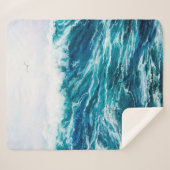 Ölgemälde, die Wellen im Ozean oder auf dem Meer Sherpadecke (Vorderseite (Horizontal))