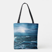 Ölgemälde, die Wellen im Ozean oder auf dem Meer Tasche (Rückseite)