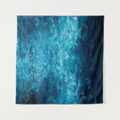 Ölgemälde, die Wellen im Ozean oder auf dem Meer Wandteppich (Vorderseite (Horizontal))