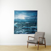 Ölgemälde, die Wellen im Ozean oder auf dem Meer Wandteppich (Beispiel)