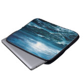 Ölgemälde, die Wellen im Ozean oder im Meer auf de Laptopschutzhülle (Vorne Knopf)