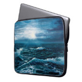 Ölgemälde, die Wellen im Ozean oder im Meer auf de Laptopschutzhülle (Vorderseite Links)