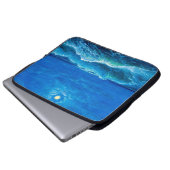 Ölgemälde, die Wellen im Ozean oder im Meer auf de Laptopschutzhülle (Vorne Knopf)