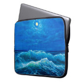 Ölgemälde, die Wellen im Ozean oder im Meer auf de Laptopschutzhülle (Vorderseite Links)