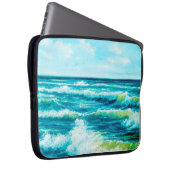 Ölgemälde, die Wellen im Ozean oder im Meer auf de Laptopschutzhülle (Vorne Rechts)