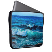 Ölgemälde, die Wellen im Ozean oder im Meer auf de Laptopschutzhülle (Vorne Rechts)
