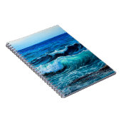 Ölgemälde, die Wellen im Ozean oder im Meer auf de Notizblock (Rechte Seite)