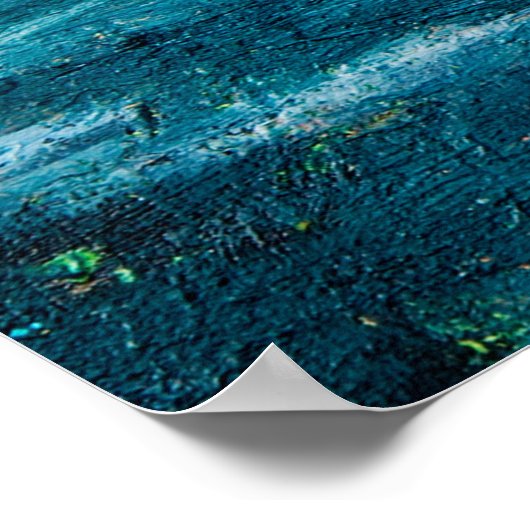 Ölgemälde, die Wellen im Ozean oder im Meer auf de Poster (Ecke)