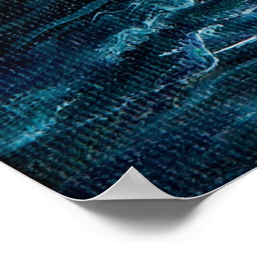 Ölgemälde, die Wellen im Ozean oder im Meer auf de Poster (Ecke)