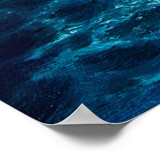 Ölgemälde, die Wellen im Ozean oder im Meer auf de Poster (Ecke)