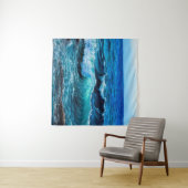 Ölgemälde, die Wellen im Ozean oder im Meer auf de Wandteppich (Beispiel (Horizontal))